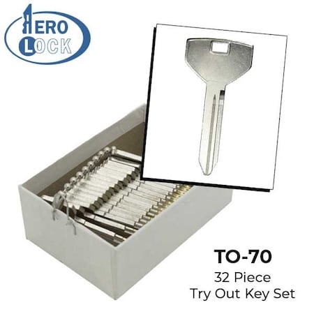 Aerolock DOOR LOCKS-EXCEPT NEON - Spaces 3-8 32 Keys AER-TO70